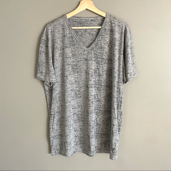 John Varvatos USA Mens Grey Heather Paperthin Short Sleeve Shirt Size XL - Picture 1 of 6